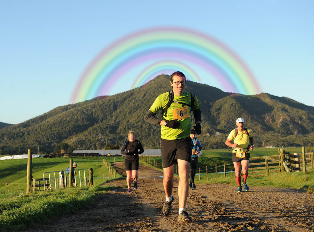 Double Rainbow Image 2016 with runner
